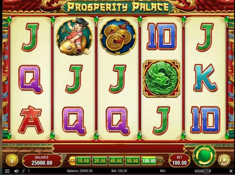 Prosperity Palace  Real Money Slot made by Play'n GO - Main Screen Reels