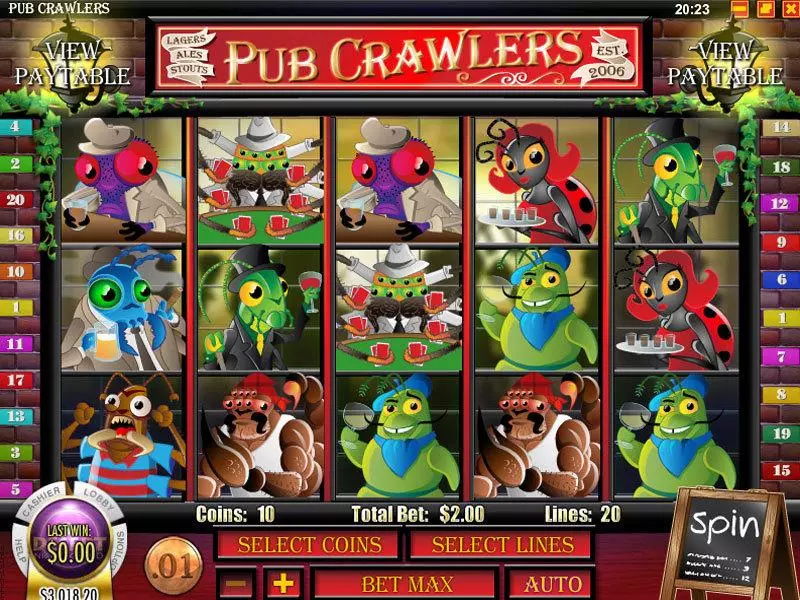 Pub Crawlers  Real Money Slot made by Rival - Main Screen Reels