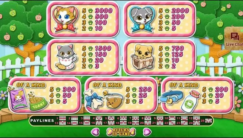 Purrfect Pets  Real Money Slot made by RTG - Info and Rules