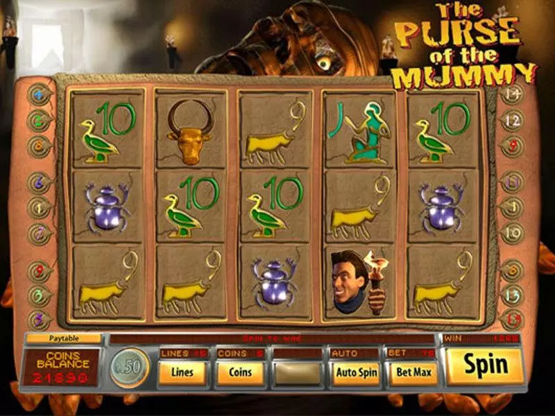Purse of the Mummy  Real Money Slot made by Saucify - Main Screen Reels
