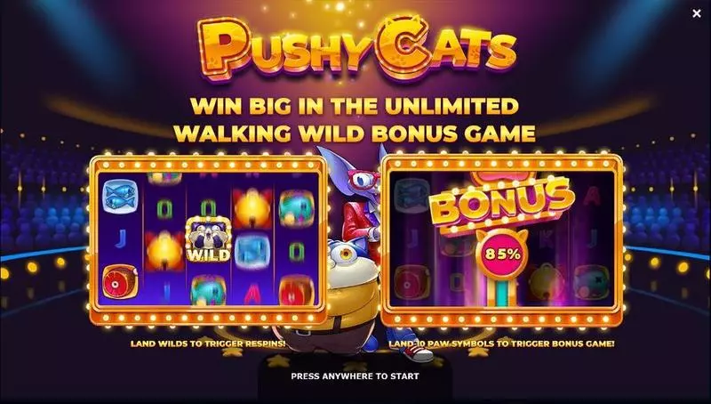Pushy Cats  Real Money Slot made by Yggdrasil - Info and Rules