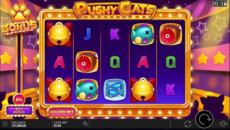 Pushy Cats  Real Money Slot made by Yggdrasil - Main Screen Reels