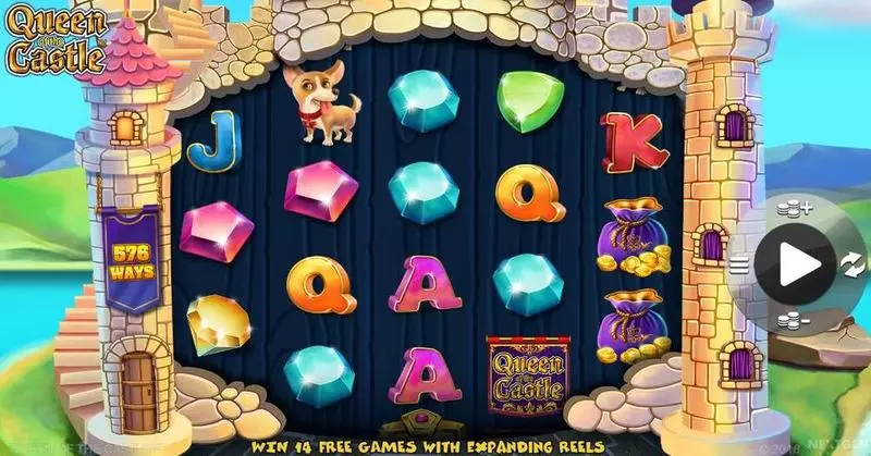 Queen of Castle  Real Money Slot made by NextGen Gaming - Main Screen Reels
