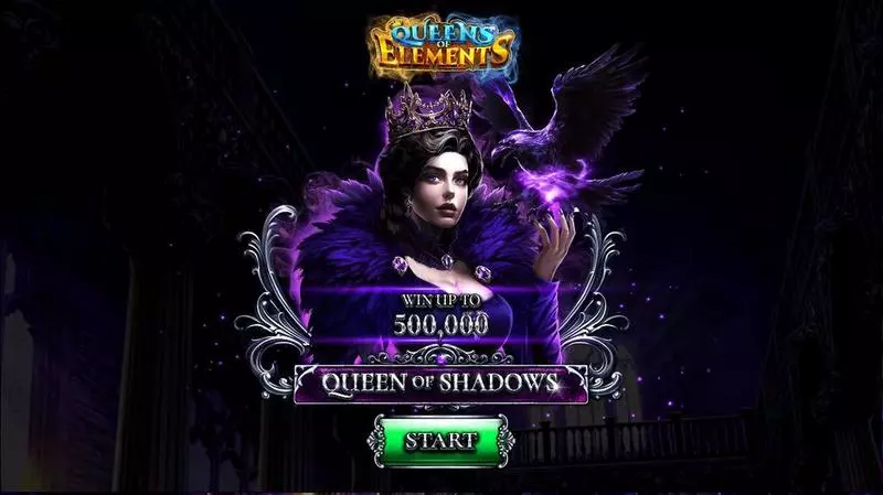 Queen Of Shadows  Real Money Slot made by Spinomenal - Introduction Screen