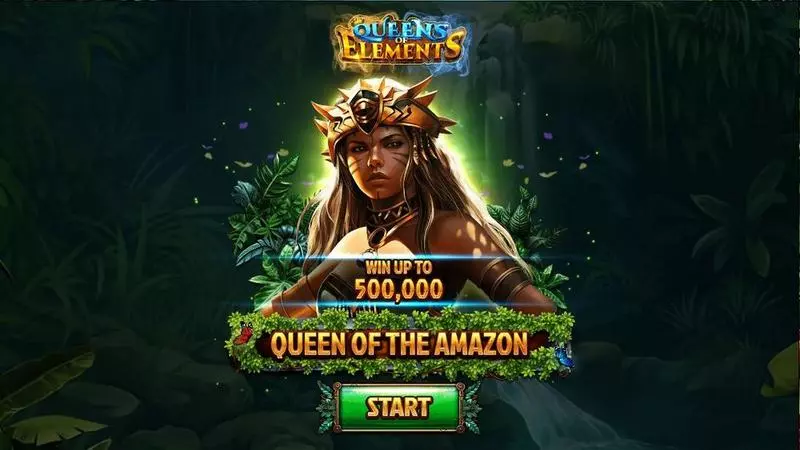 Queen Of The Amazon  Real Money Slot made by Spinomenal - Introduction Screen