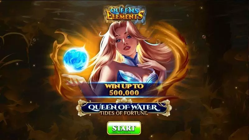 Queen Of Water – Tides Of Fortune  Real Money Slot made by Spinomenal - Introduction Screen
