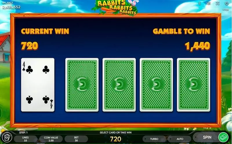 Rabbits, Rabbits, Rabbits!  Real Money Slot made by Endorphina - Gamble Winnings