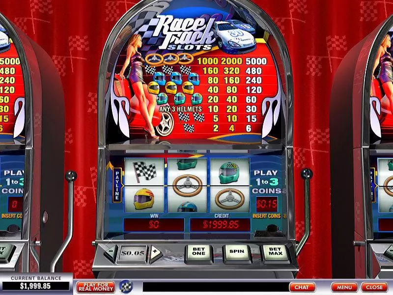 Race Track  Real Money Slot made by PlayTech - Main Screen Reels