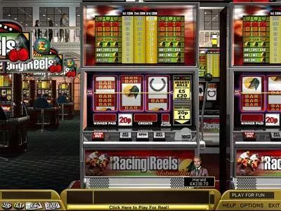 Racing Reels  Real Money Slot made by Boss Media - Main Screen Reels