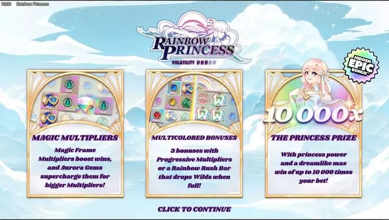 Rainbow Princess  Real Money Slot made by Hacksaw Gaming - Info and Rules