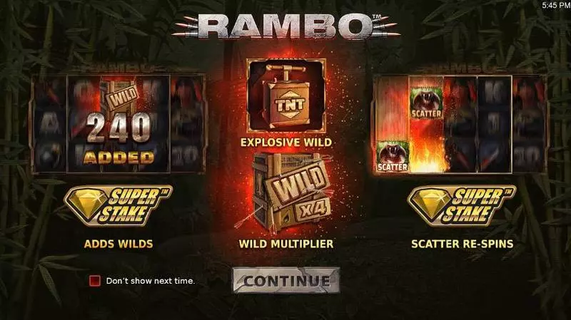 Rambo  Real Money Slot made by StakeLogic - Info and Rules