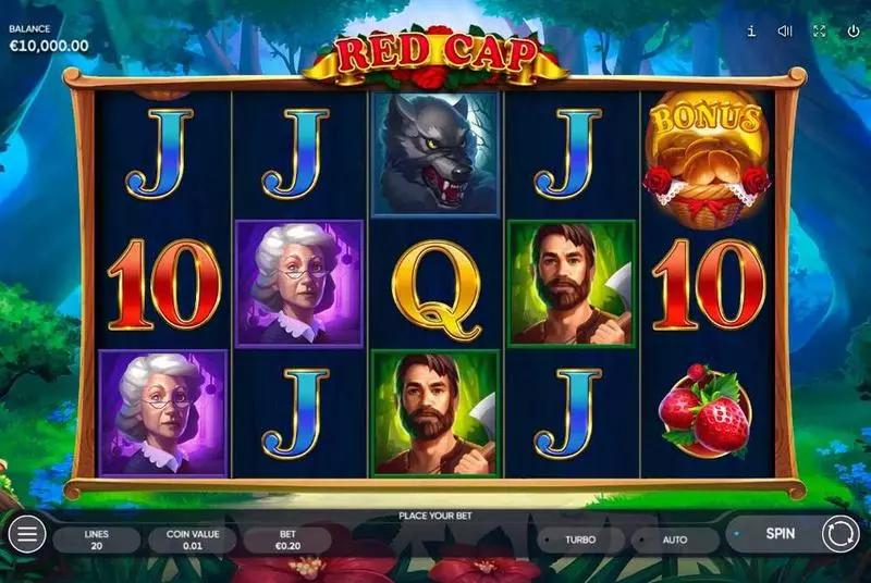 Red Cap  Real Money Slot made by Endorphina - Main Screen Reels