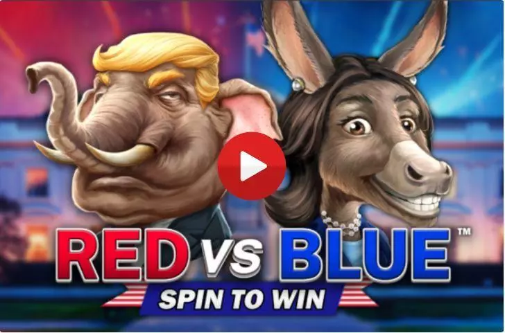 Red vs Blue - Spin to Win  Real Money Slot made by Dragon Gaming - Introduction Screen