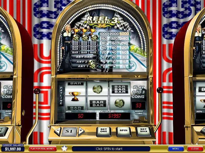 Reel Classic 3 Sport  Real Money Slot made by PlayTech - Main Screen Reels