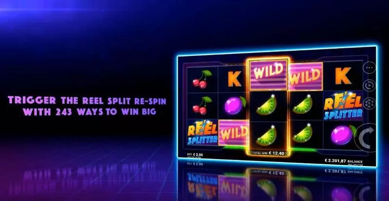 Reel Splitter  Real Money Slot made by Microgaming - Main Screen Reels