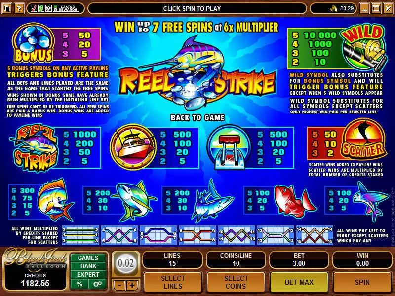 Reel Strike  Real Money Slot made by Microgaming - Info and Rules