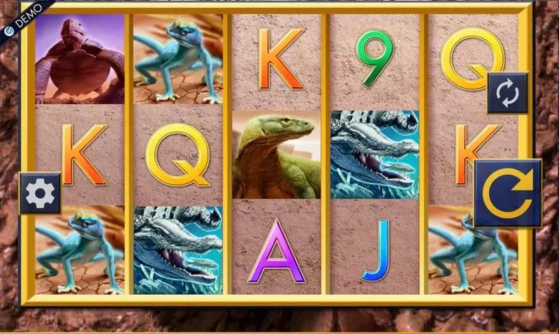 Reptile Riches  Real Money Slot made by Genesis - Main Screen Reels