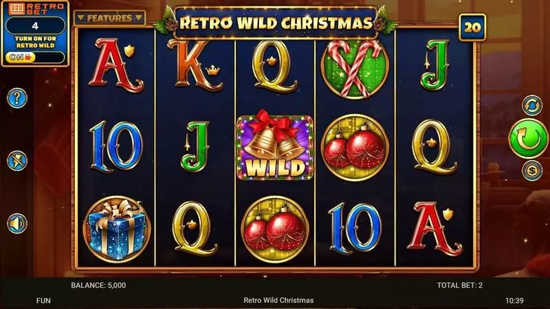 Retro Wild Christmas  Real Money Slot made by Spinomenal - Main Screen Reels