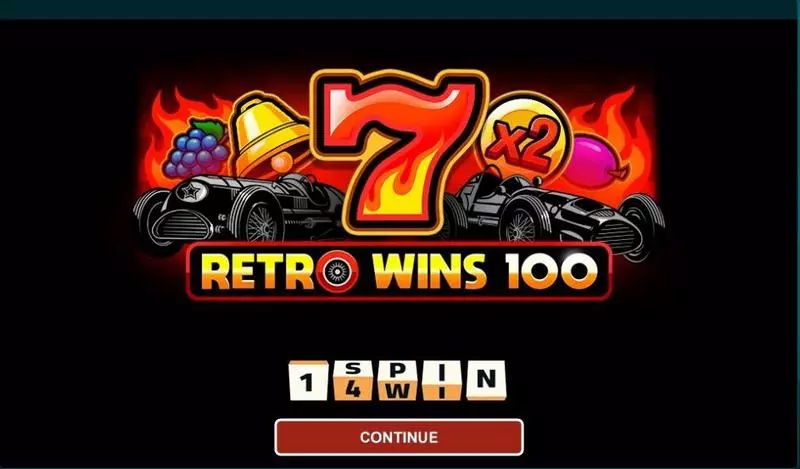 Retro Wins 100  Real Money Slot made by 1Spin4Win - Introduction Screen