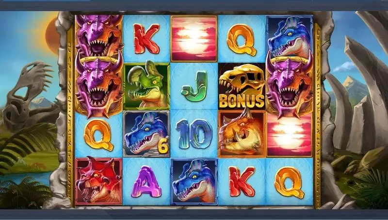 Rex Stampede  Real Money Slot made by Elk Studios - Main Screen Reels