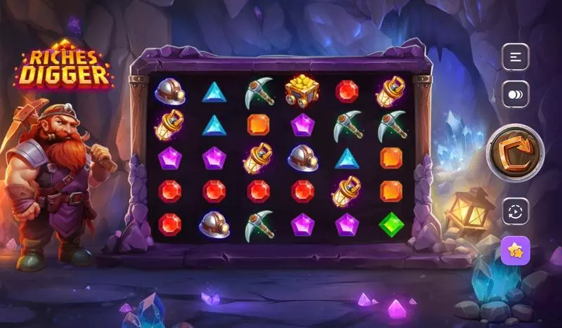 Riches Digger  Real Money Slot made by TrueLab Games - Main Screen Reels