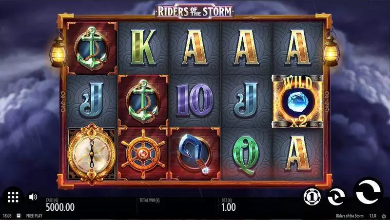 Riders of the Storm  Real Money Slot made by Thunderkick - Main Screen Reels