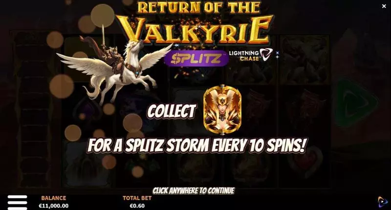 Rise of the Valkyrie Splitz Lightning Chase  Real Money Slot made by ReelPlay - Info and Rules