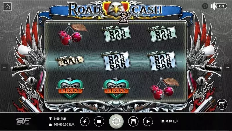 Road 2 Cash  Real Money Slot made by BF Games - Main Screen Reels