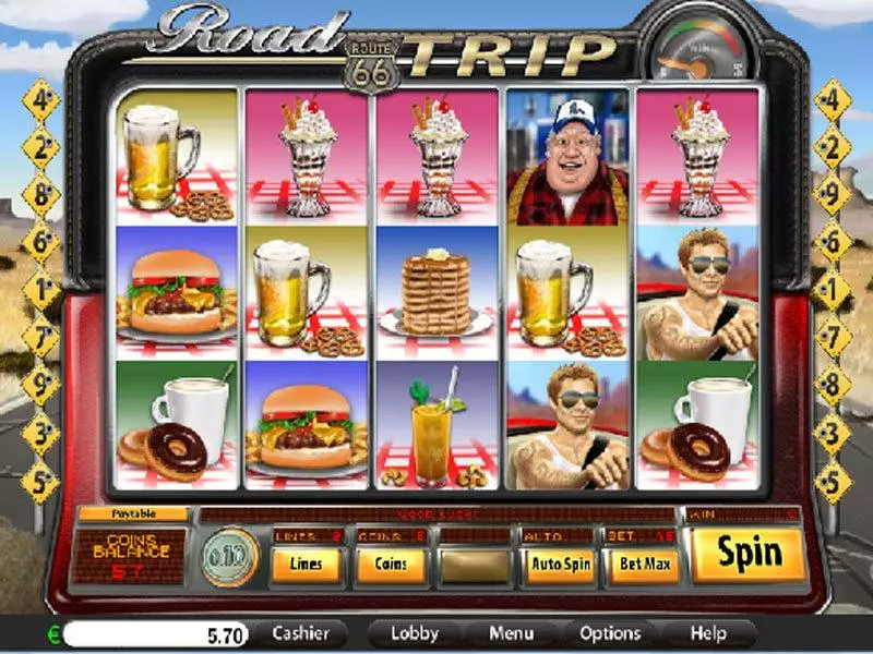Road Trip  Real Money Slot made by Saucify - Main Screen Reels