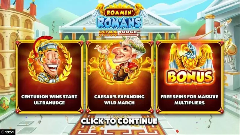 Roamin Romans UltraNudge  Real Money Slot made by Bang Bang Games - Info and Rules