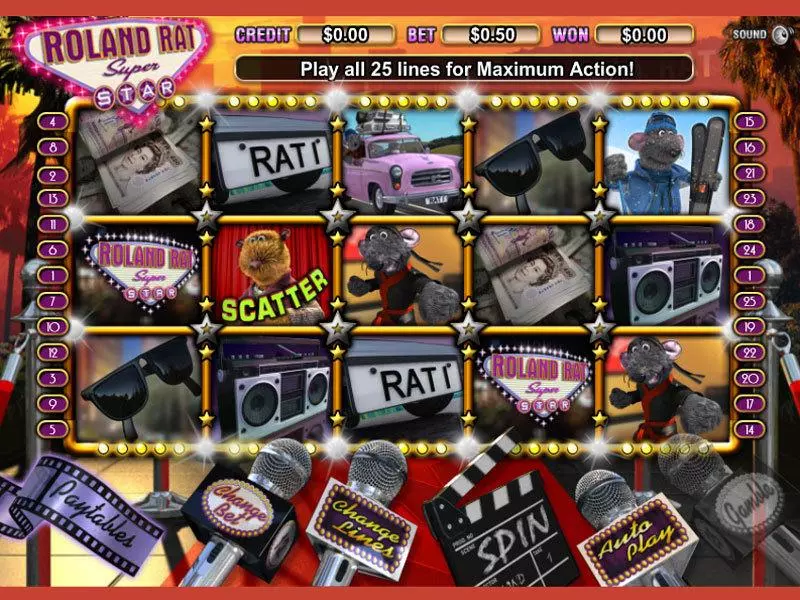 Roland Rat  Real Money Slot made by Eyecon - Main Screen Reels