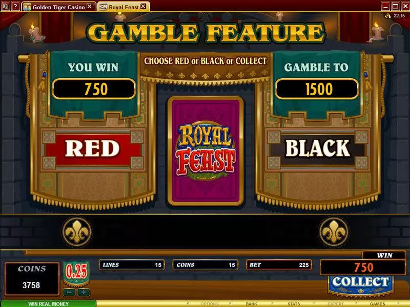 Royal Feast  Real Money Slot made by Microgaming - Gamble Screen