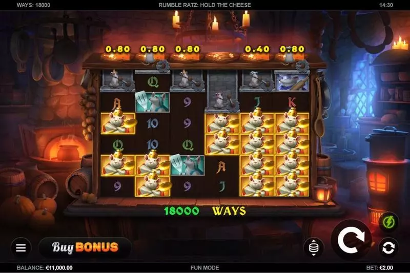 Rumble Ratz   Real Money Slot made by Kalamba Games - Main Screen Reels