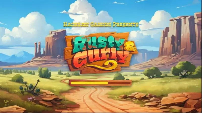 Rusty and Curly  Real Money Slot made by Hacksaw Gaming - Introduction Screen