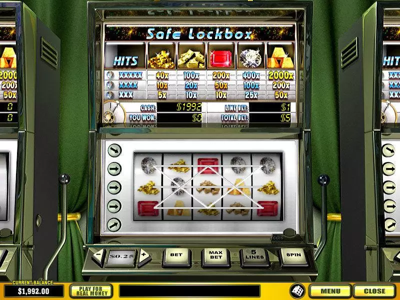 Safe Lockbox  Real Money Slot made by PlayTech - Main Screen Reels