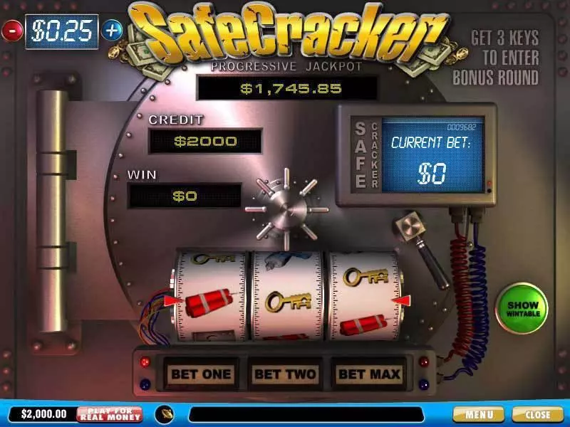 SafeCracker  Real Money Slot made by PlayTech - Main Screen Reels