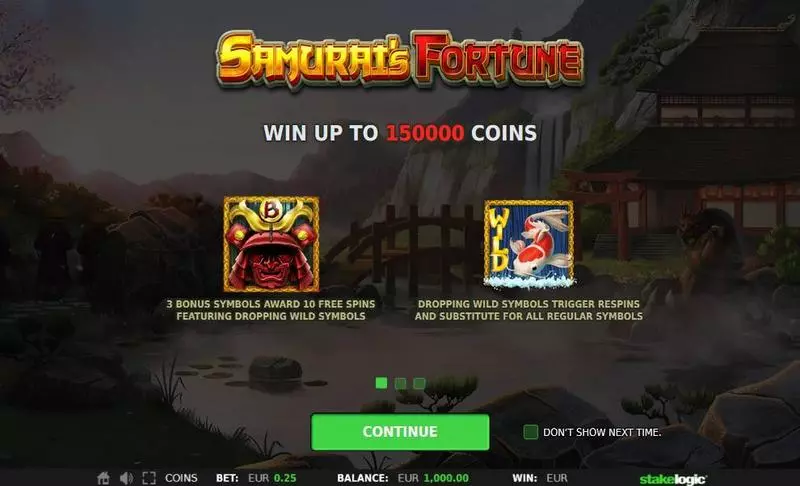 Samurai’s Fortune  Real Money Slot made by StakeLogic - Info and Rules