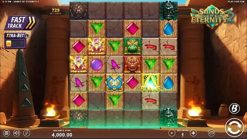 Sands of Eternity 2  Real Money Slot made by Slotmill - Main Screen Reels