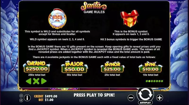 Santa  Real Money Slot made by Pragmatic Play - Bonus 1