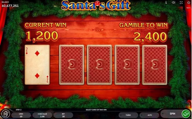 Santa's Gift  Real Money Slot made by Endorphina - Gamble Winnings