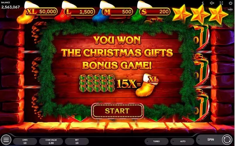 Santa's Gift  Real Money Slot made by Endorphina - Bonus 1