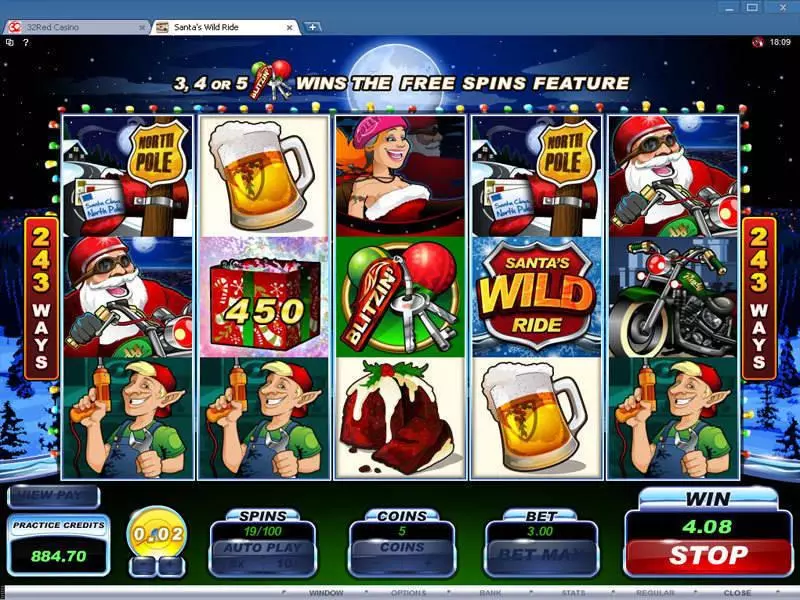 Santa's Wild Ride  Real Money Slot made by Microgaming - Bonus 1