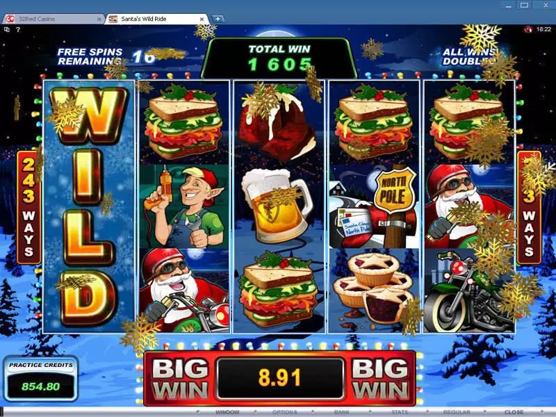 Santa's Wild Ride  Real Money Slot made by Microgaming - Bonus 3