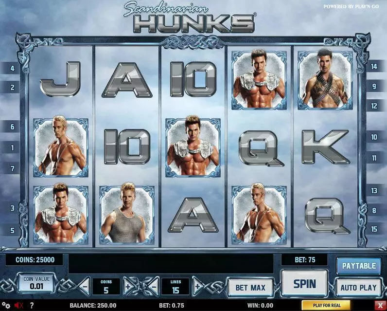 Scandinavian Hunks  Real Money Slot made by Play'n GO - Main Screen Reels