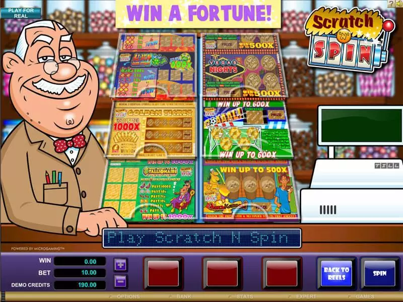 Scratch n Spin  Real Money Slot made by Microgaming - Bonus 1