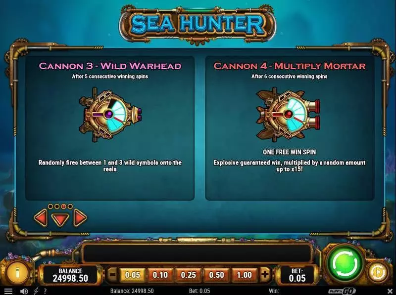 Sea Hunter  Real Money Slot made by Play'n GO - Bonus 3