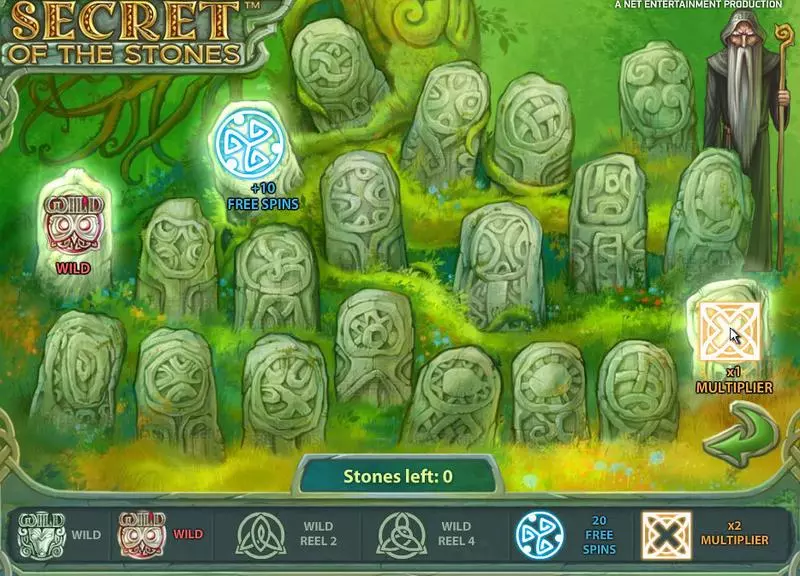 Secret of the Stones  Real Money Slot made by NetEnt - Bonus 1