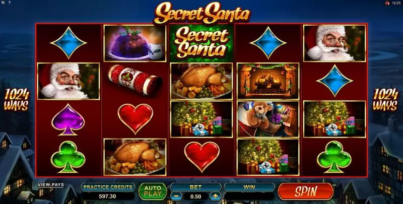 Secret Santa  Real Money Slot made by Microgaming - Main Screen Reels