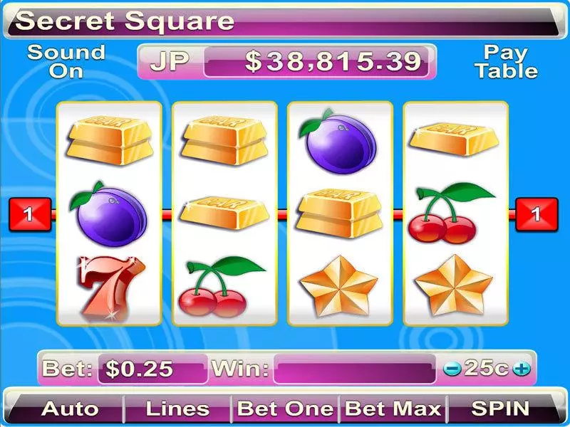 Secret Square  Real Money Slot made by Byworth - Main Screen Reels