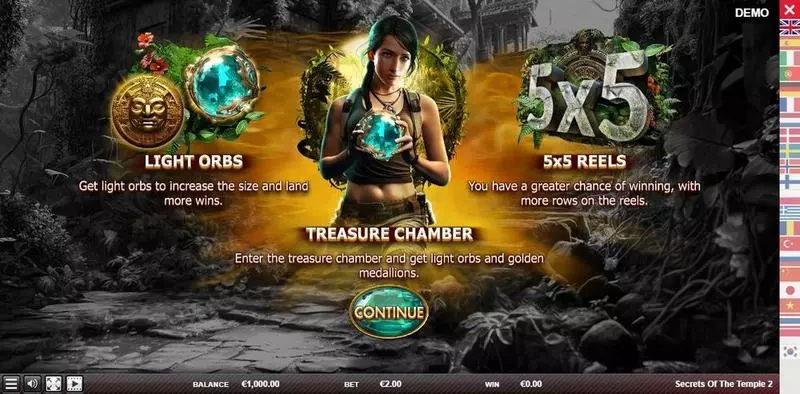 SECRETS OF THE TEMPLE 2  Real Money Slot made by Red Rake Gaming - Info and Rules